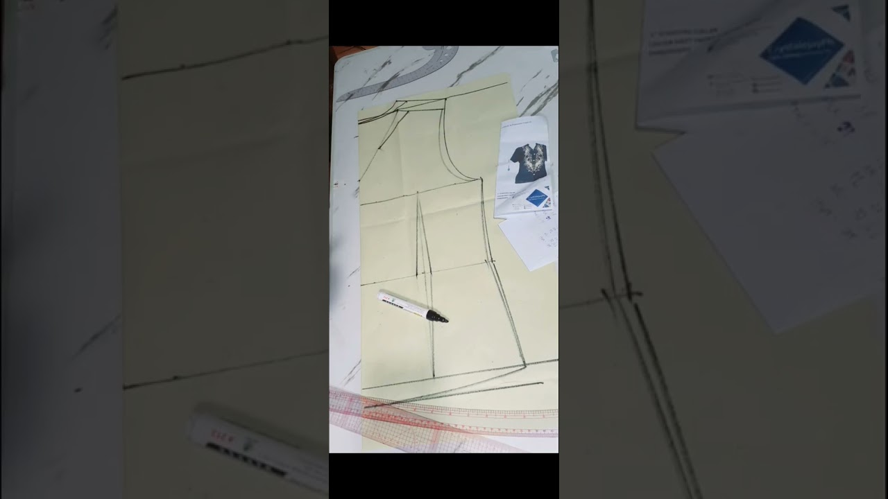 Non-teaching Dep ed blouse / pattern making tutorial for beginners #sewing #seamstress 