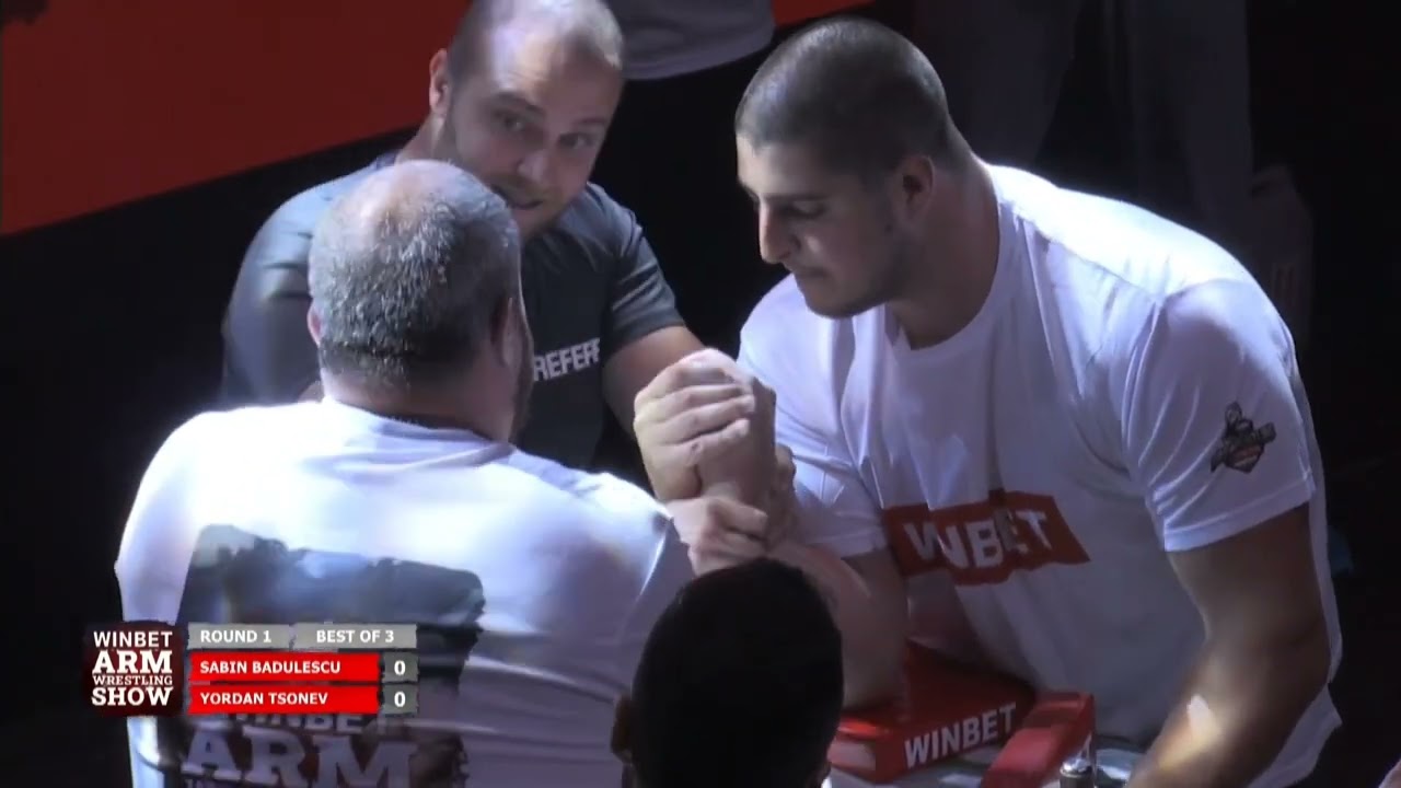 Yordan Tsonev Vs Sabin Badulescu - WINBEN ARMWRESTLING SHOW