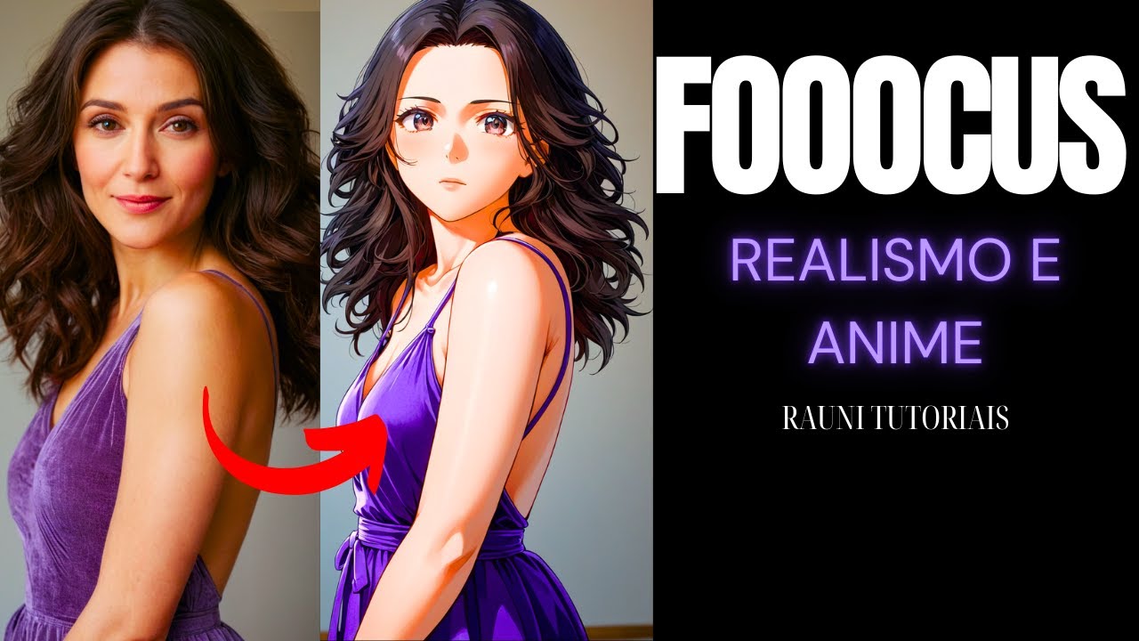 [FOOOCUS AI] Transformar foto para anime e Anime em Realismo - GOOGLE COLAB