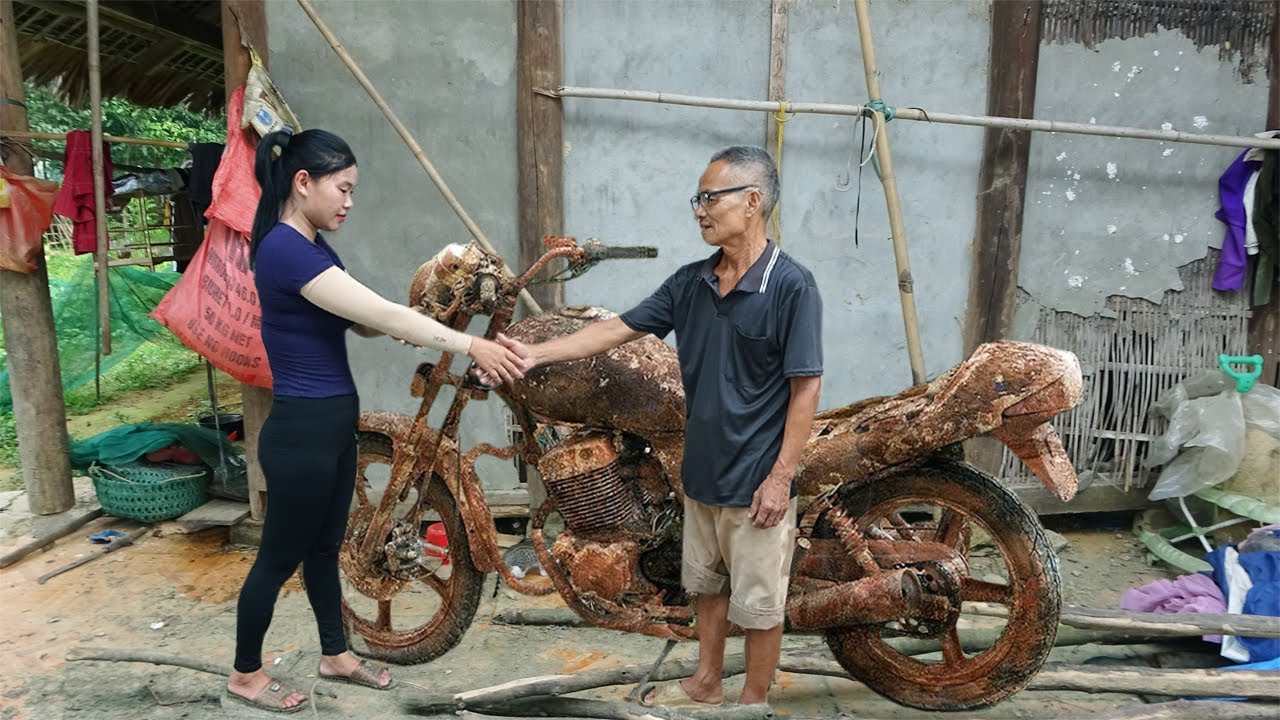 FULL VIDEO_Girl Repair, Recover Vintage Motorcycles From The 1970s To 2000s