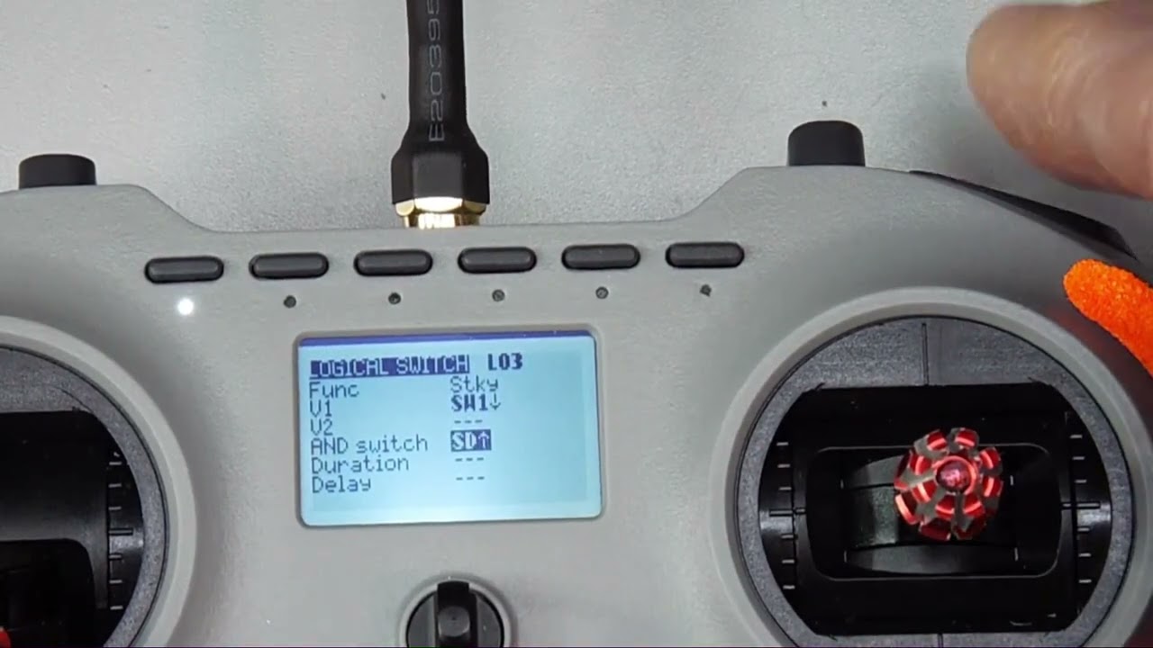 Jumper T Pro momentary switch to 2 position via logical switch