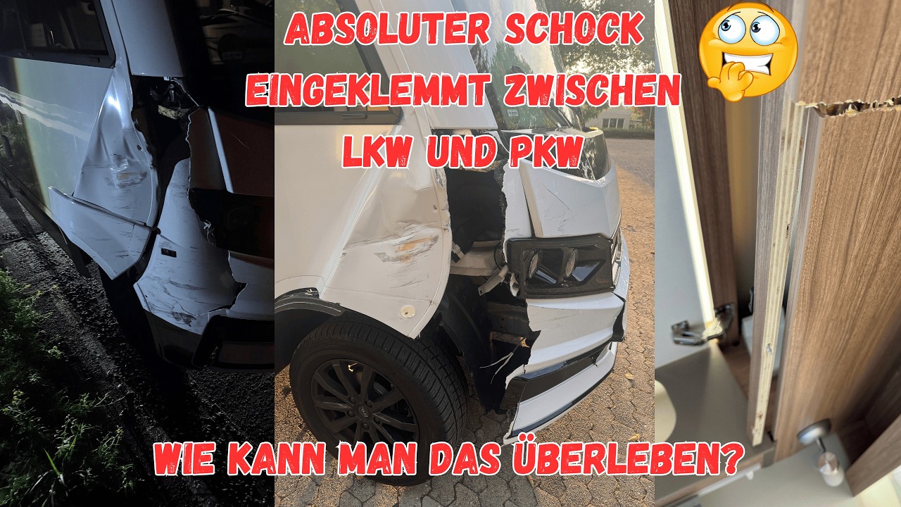 HORRORSZENARIO auf der AUTOBAHN mit dem WOHNMOBIL 🚐 Eingeklemmt zwischen LKW und PKW 😱 Podcast