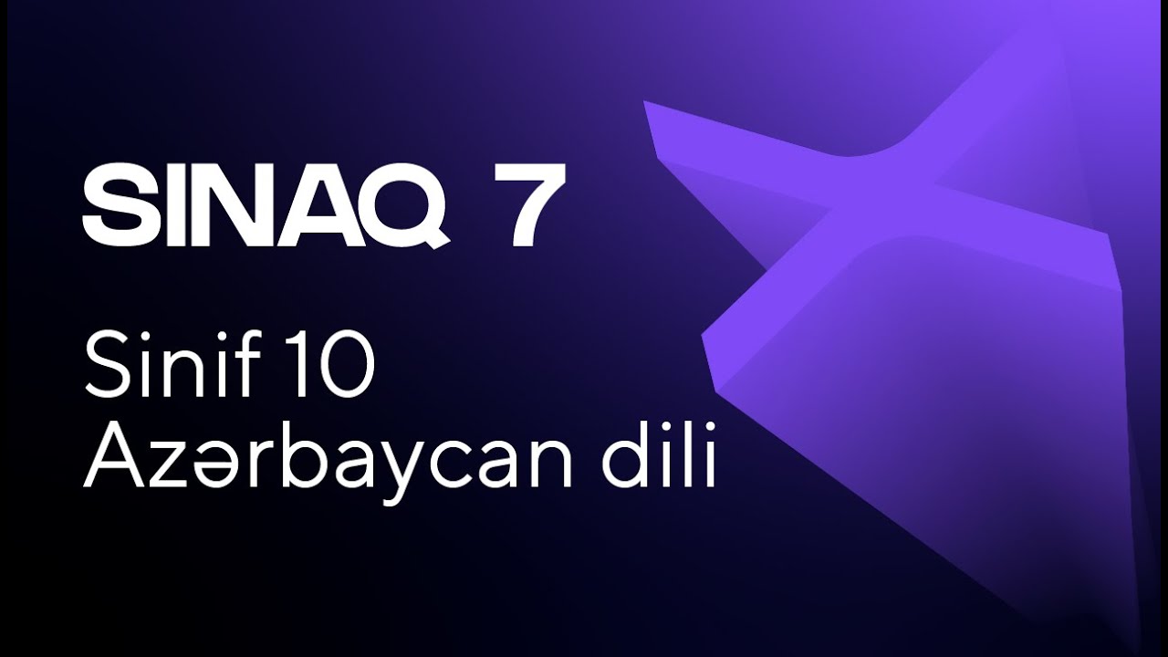 Azərbaycan dili 10-cu sinif   Güvən Sınaq 7 Buraxılış fənləri üzrə