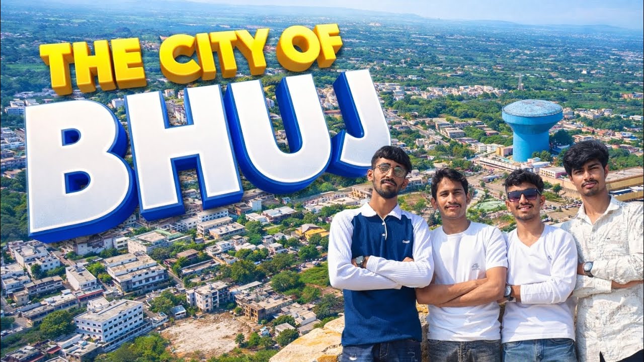 THE CITY OF BHUJ 😀-bhujiyo dungar #hills #bhuj 