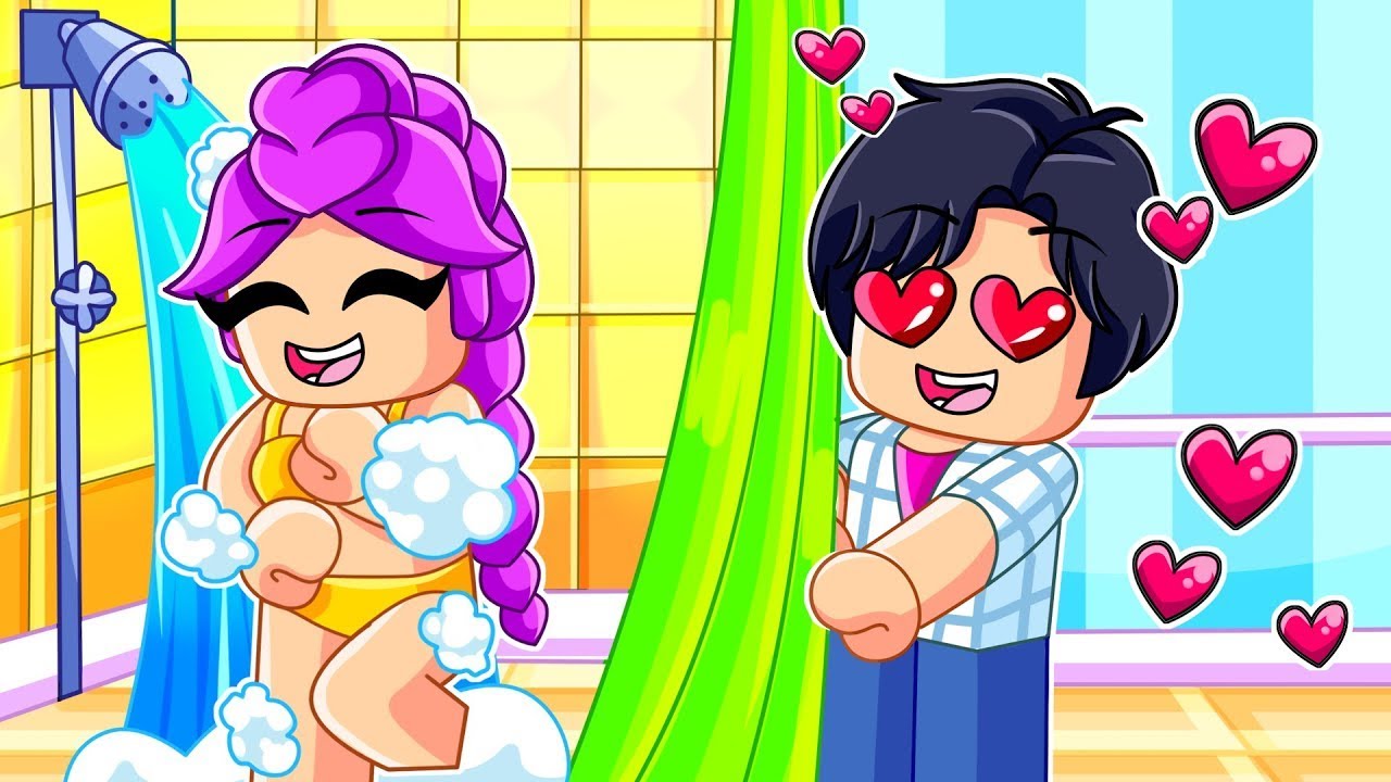 JINU ESPIA a RUMI en la DUCHA en ROBLOX! Kpop Demon Hunters