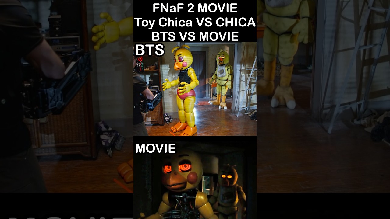 Toy Chica’s DEATH - Behind The Scenes VS Movie | FNAF 2 Movie MEME