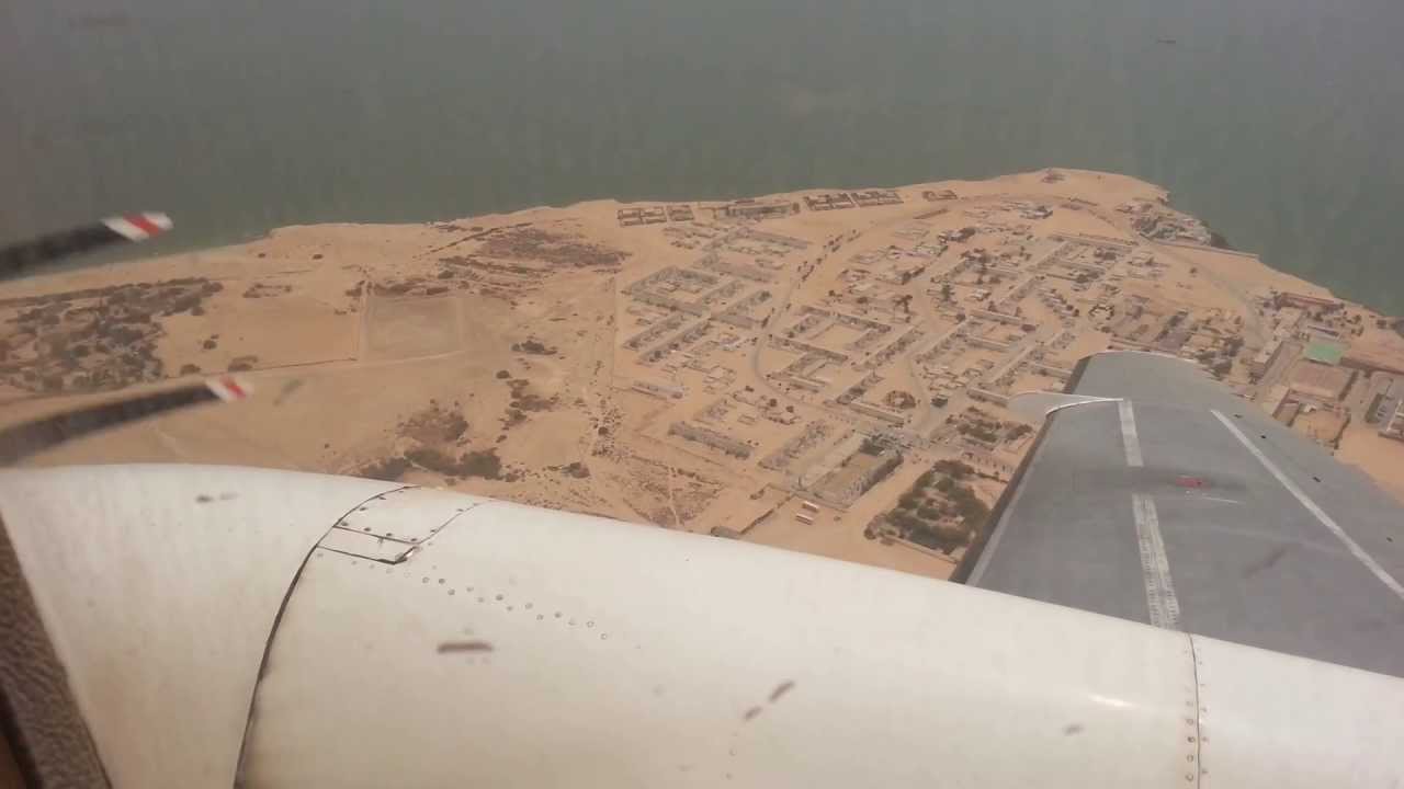 Landing in Nouadhibou, Mauritania