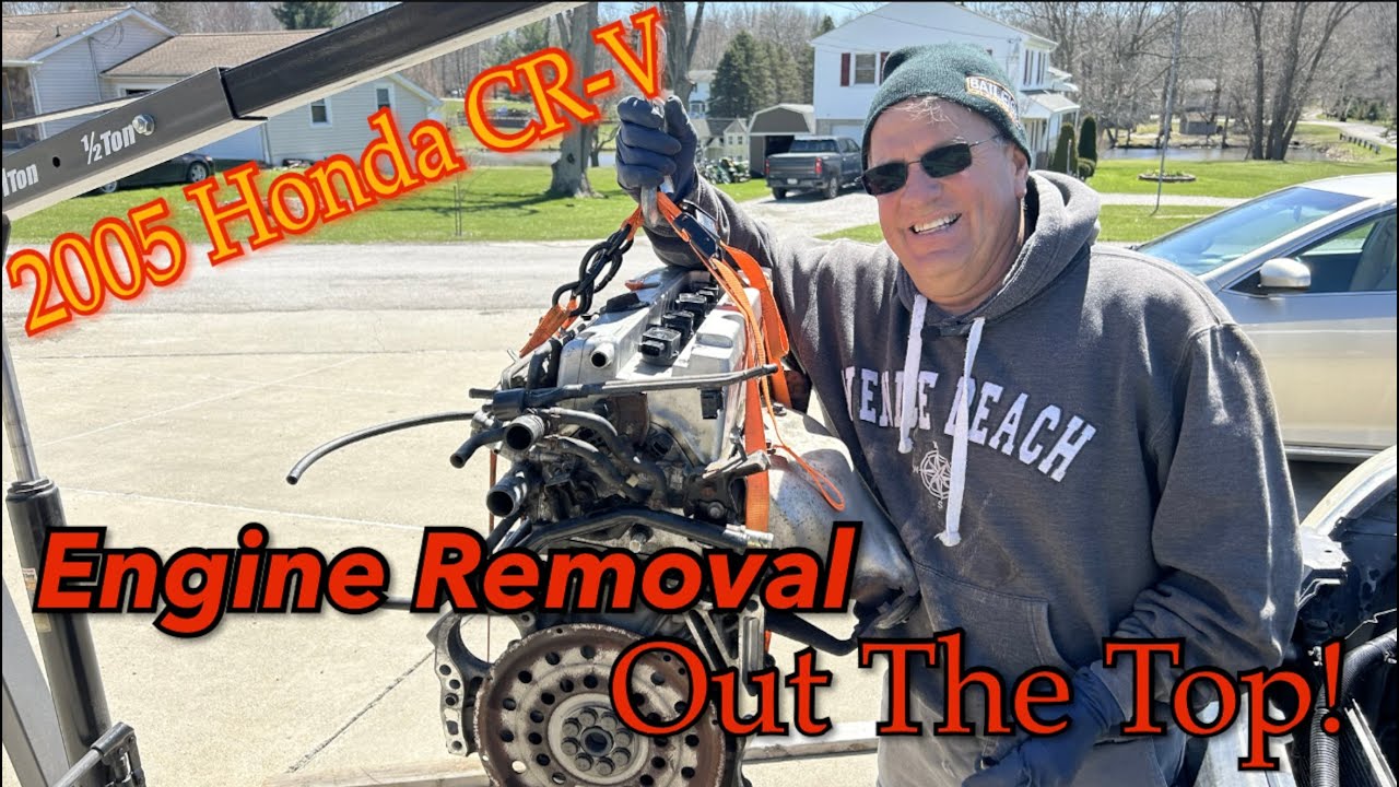 Honda CR-V Engine removal, OUT THE TOP