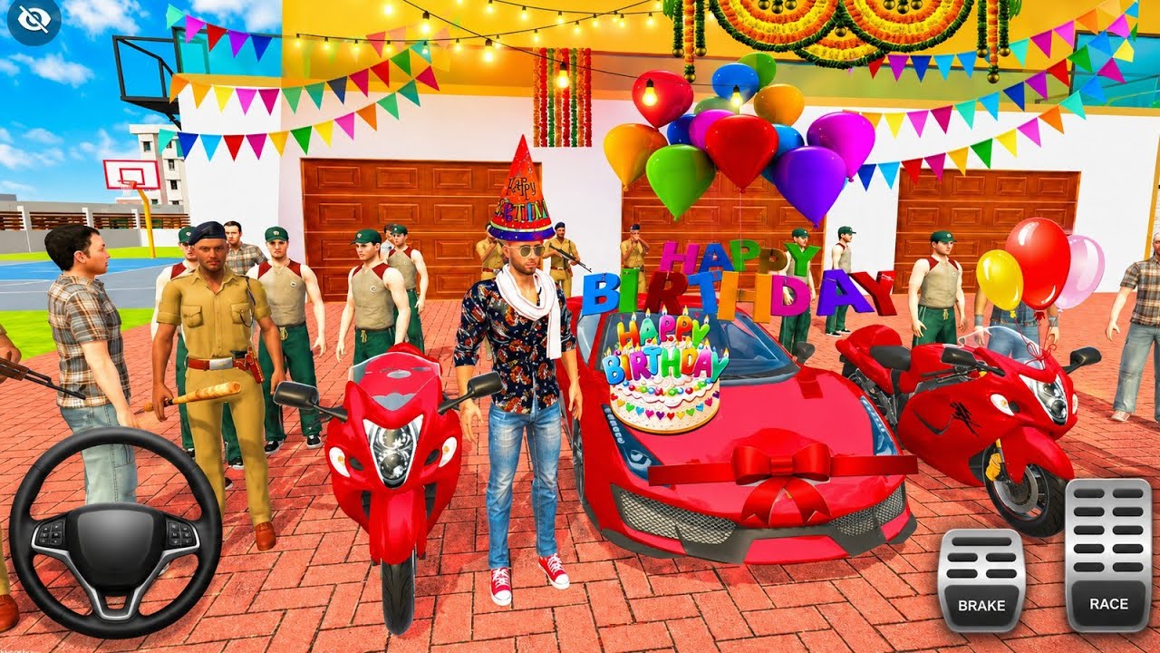 Franklin Birthday Celebrations 🎊🎉🎊🎂 Full Party With Friends 🍻🎊🎊- Indian Theft Auto 🎮