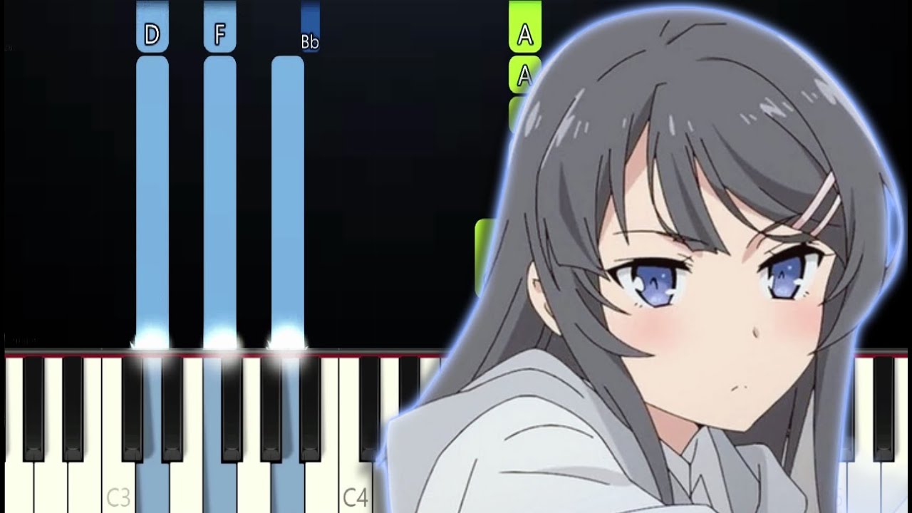 Bunny Girl Senpai - Fukashigi no Carte (Piano Tutorial)