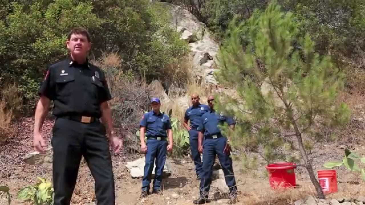Burbank Fire Chief Tom Lenahan performs the ALS Ice Bucket Challenge