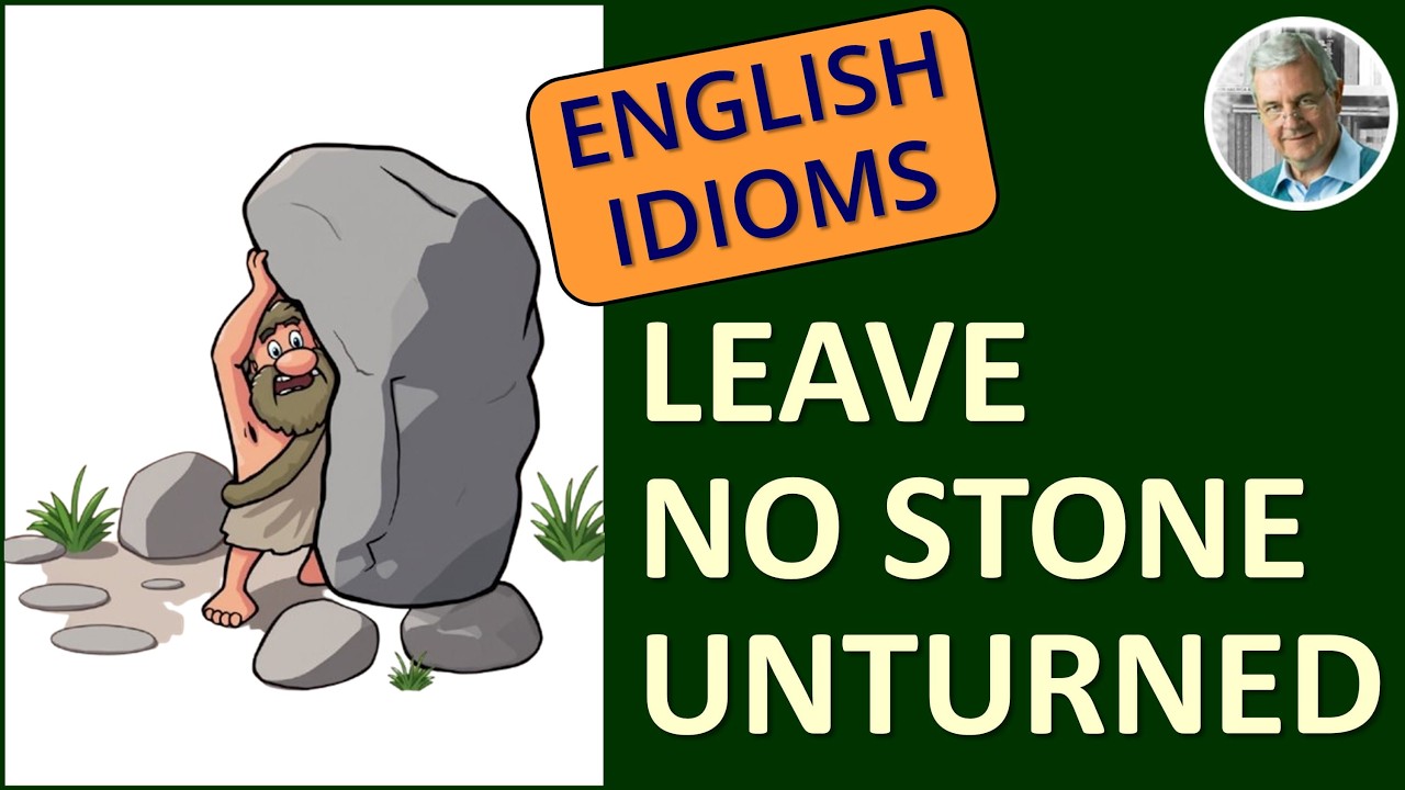 The Meaning of LEAVE NO STONE UNTURNED (3 Illustrated Examples)