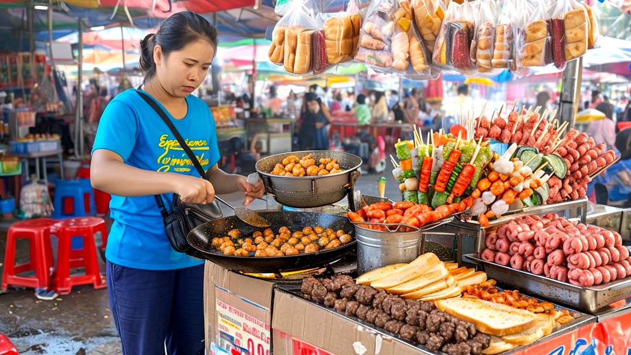 Crazy Cheap Meatball Combo in Phnom Penh — Just $0.12!
