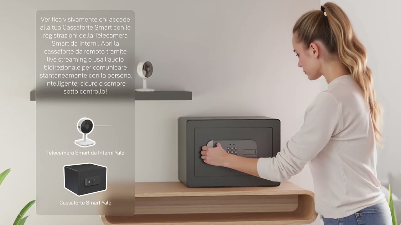 Ecosistema Yale | Cassaforte Smart + Telecamera da Interni