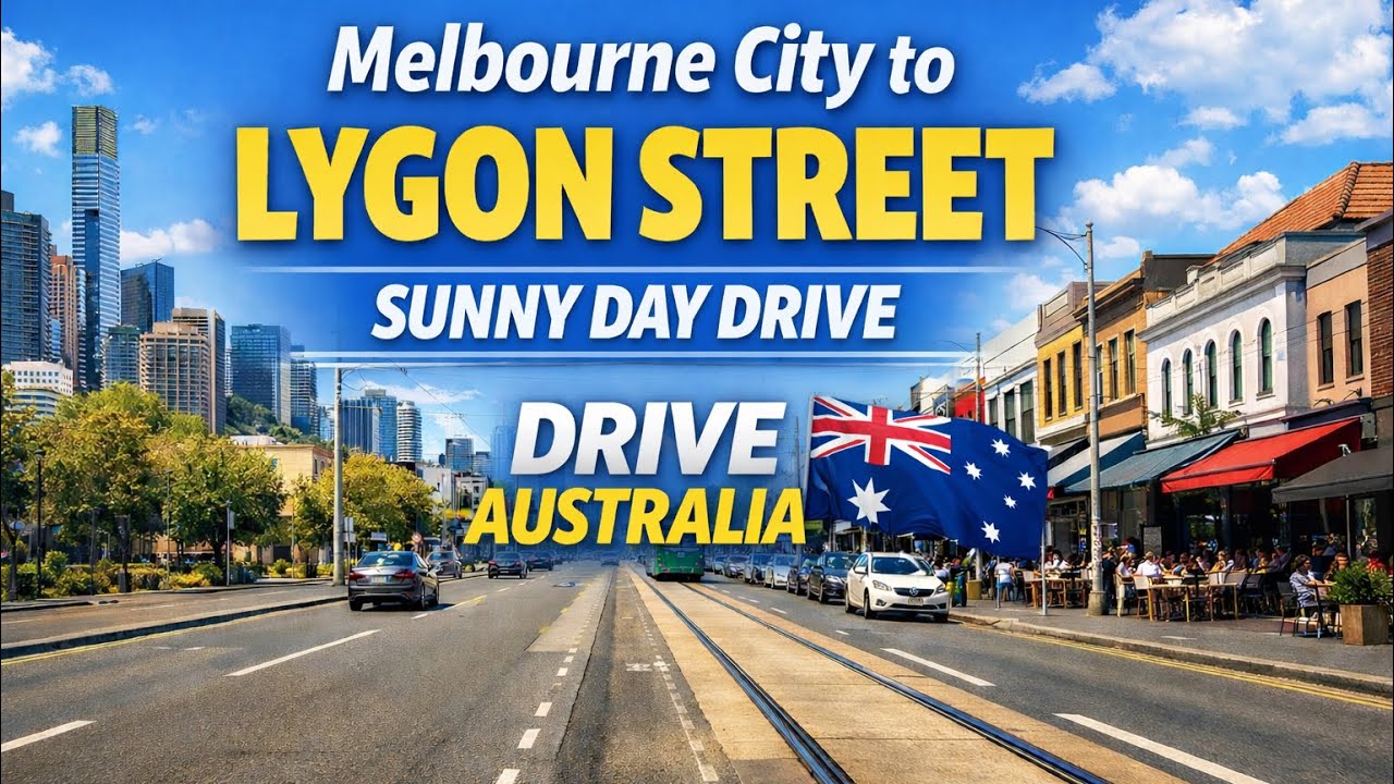 City to Lygon Street POV Drive | Driving in Melbourne Australia