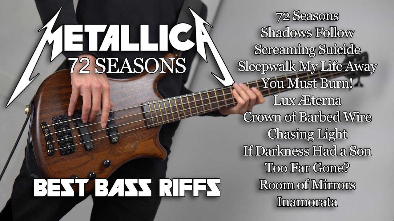 Metallica - 72 Seasons (New Album) Best BASS RIFFS + TABS