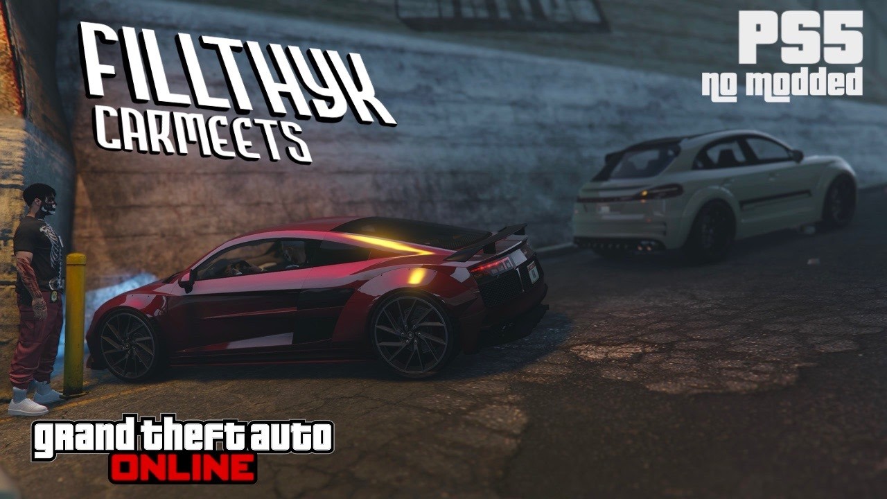 🔥GTA 5 Online Carmeet PS5 no modded cars |park ups|cut ups|sliding join up!