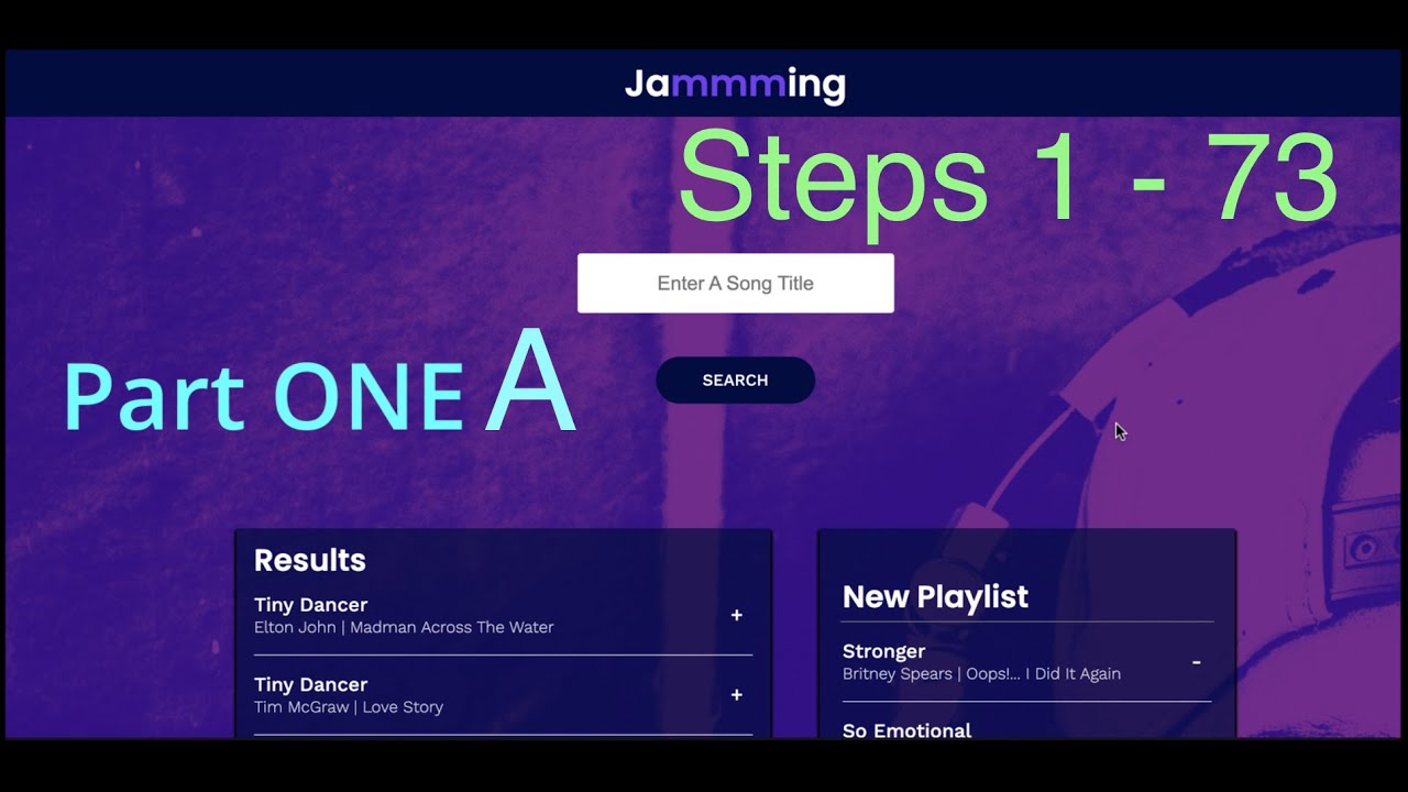 Jamming Project Part 1A using Class Components | A Codecademy Project