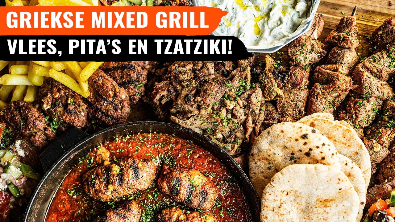 Dit wil je maken! - Griekse mixed grill van de KAMADO 🇬🇷