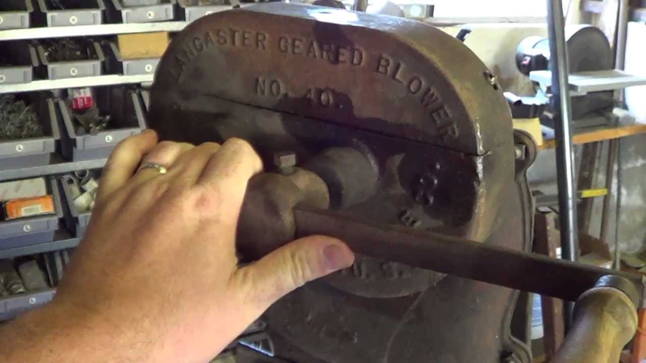 Champion #40 Lancaster, PA. Forge Blower / Crank Bellows Repair - Restore #1