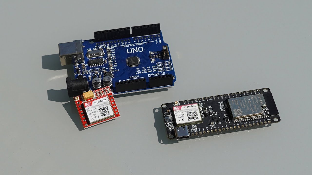 SIM800 Basics | Inbetriebnahme mit Arduino (Stand-Alone) und ESP32+SIM800 Board