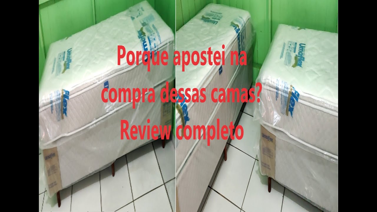 Review cama de solteiro Umaflex. Essa não tem isopor...