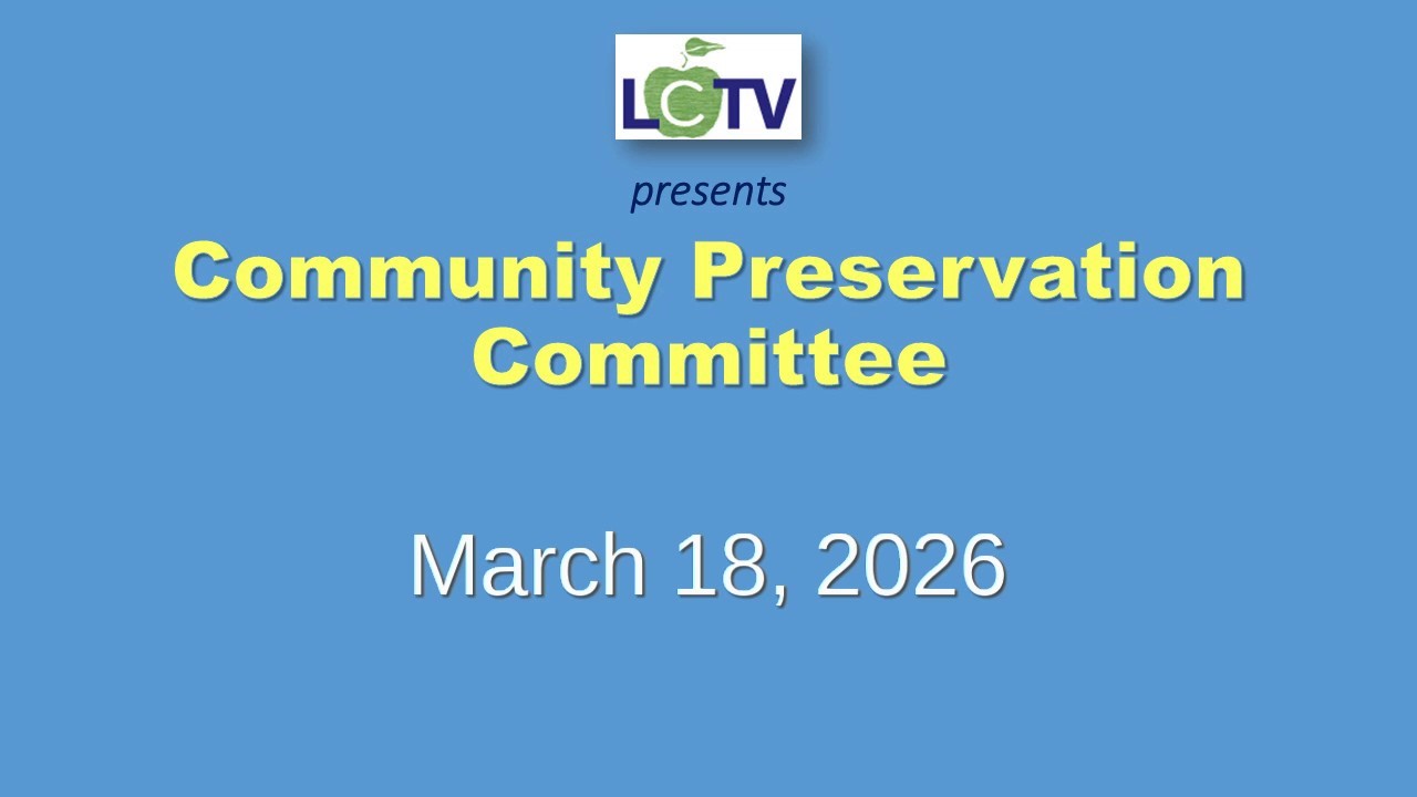 Community Preservation Committee - March 18, 2026