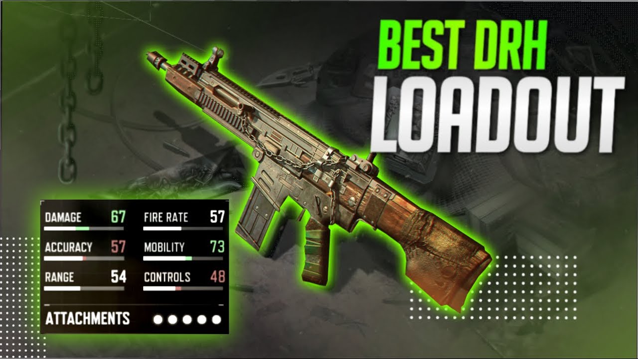 DRH Gunsmith Loadout | Best No Recoil Class Setup of DR-H In COD Mobile