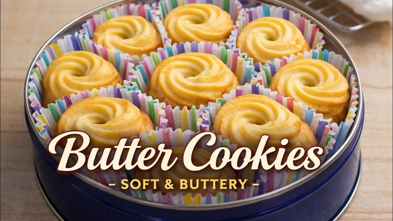 Classic Butter Cookies | Homemade Danish Butter Cookies