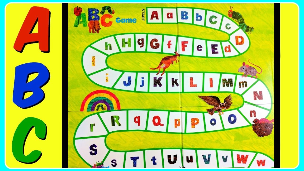 The Very Hungry Caterpillar Spin & Seek ABC GAME! Fun Educational ABC Alphabet Video For Kids
