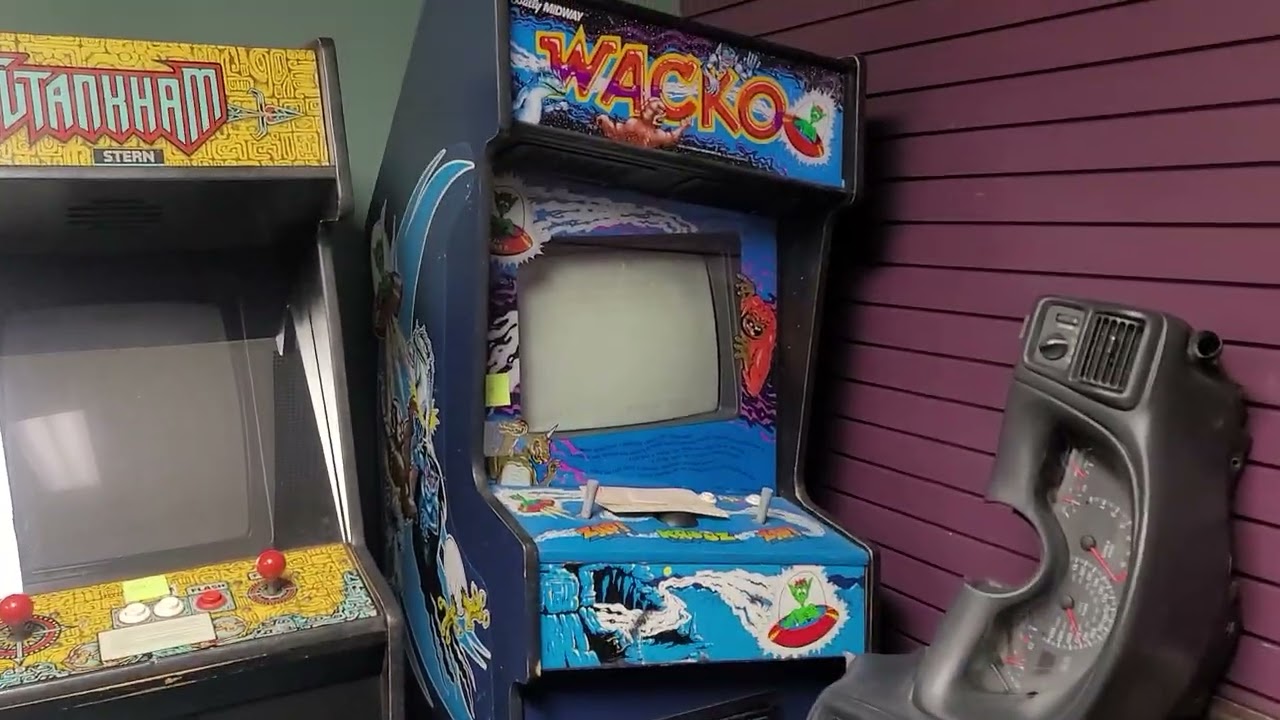 Walk-Thru#1, Our Retro Arcade Building Storage(The Hanger Alan-1) Over 850 Arcade and Pinball Games.