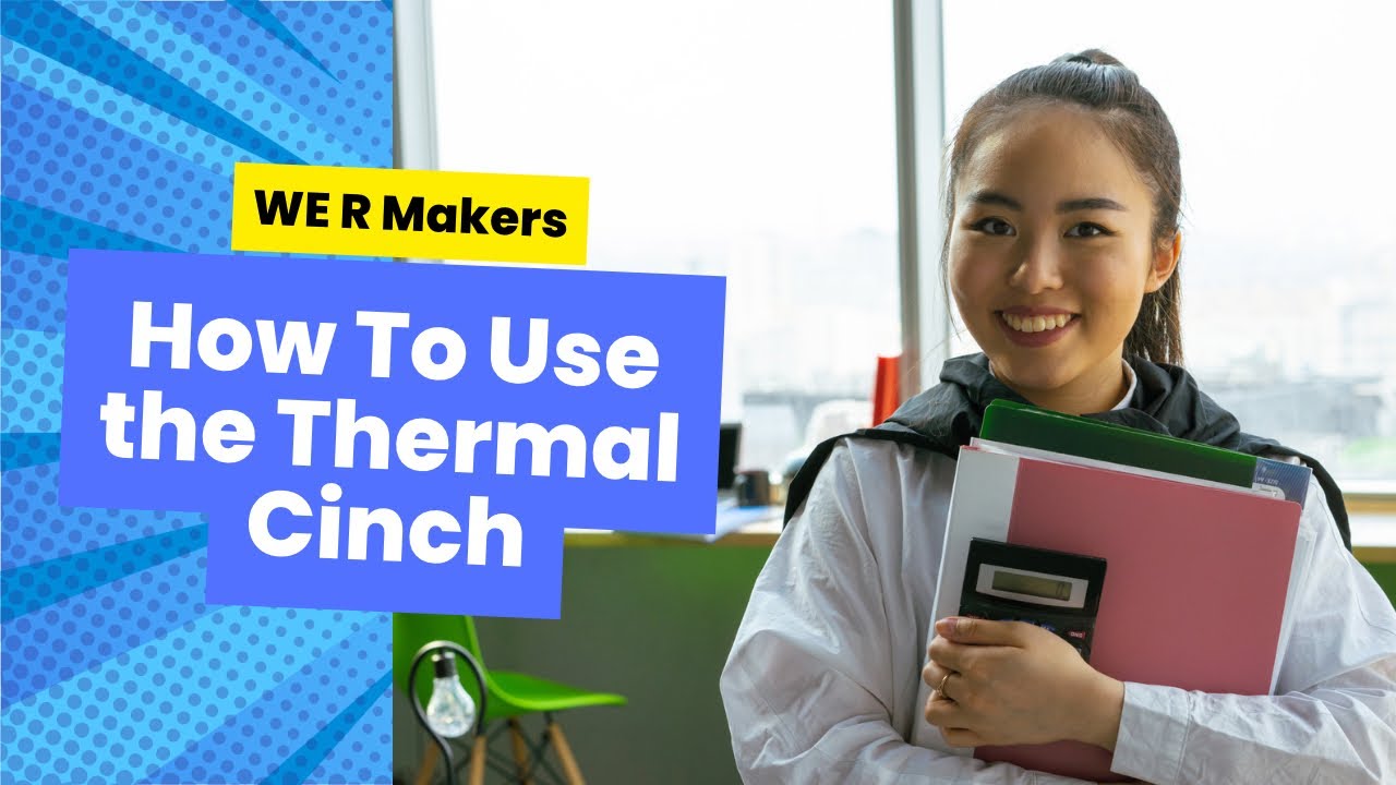 How to use the We R Makers Thermal Cinch - Making Notebooks. #thermalcinch #bookbinding #WeRMakers