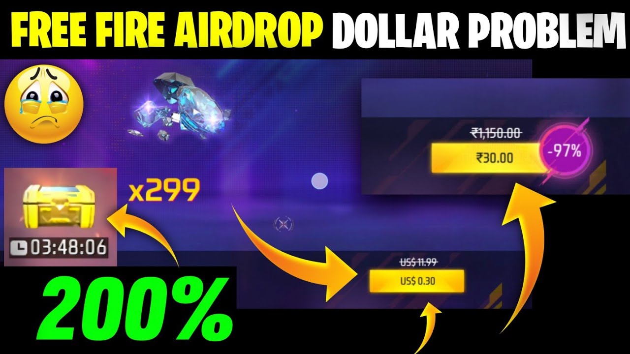 Free Fire Airdrop Dollar Problem | Airdrop Dollar Problem | Free Fire Max Airdrop Dollar Problem