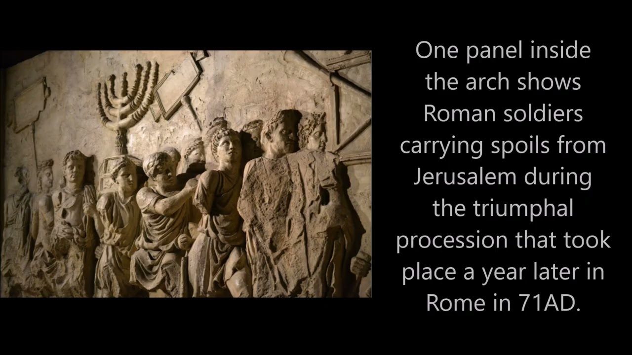 Revelation 17 and 18 depicted on the Arch of Titus in Rome