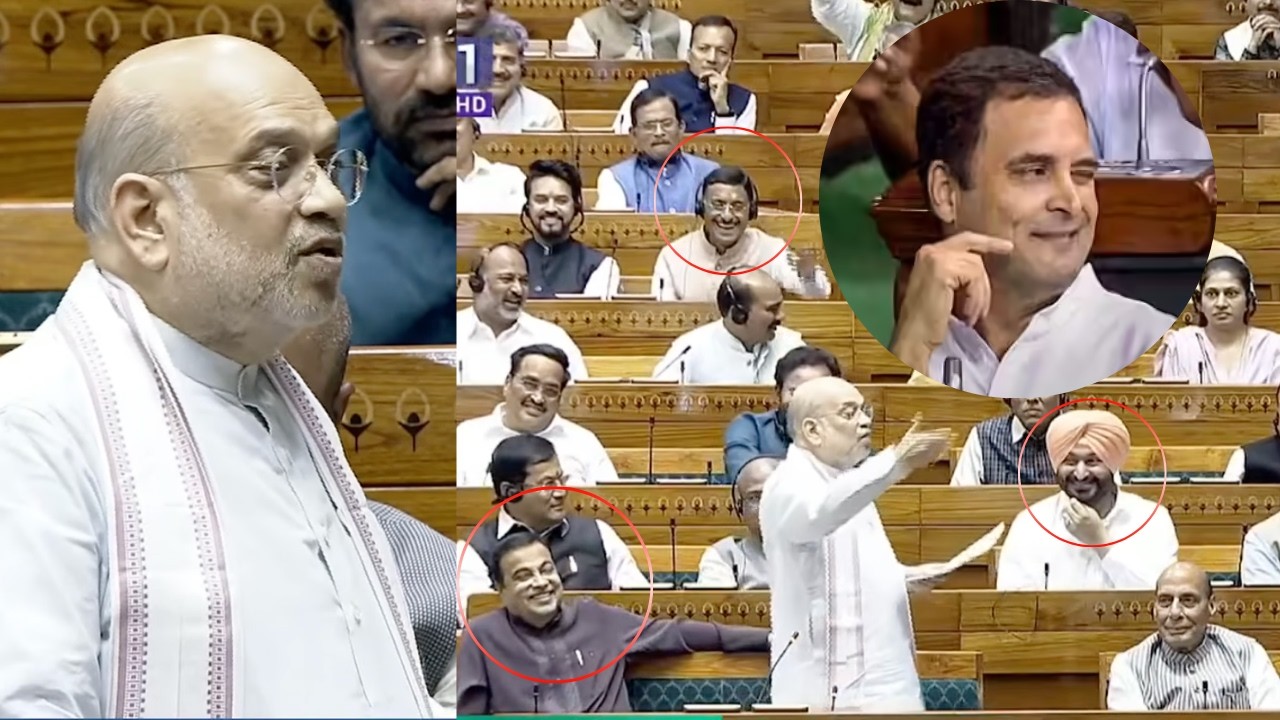 Hugging, Flying Kisses In Parliament: Amit Shah's 'Inappropriate' Dig At Rahul Gandhi