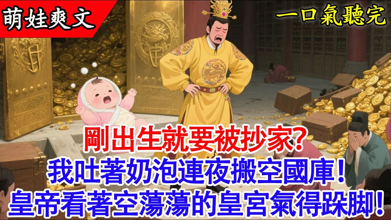 【完結小說】 剛出生就被抄家？我不裝了！連夜搬空國庫，讓皇帝穿褲衩上朝！🍼 #有聲書 #穿越 #古言 #萌寶 #爽文