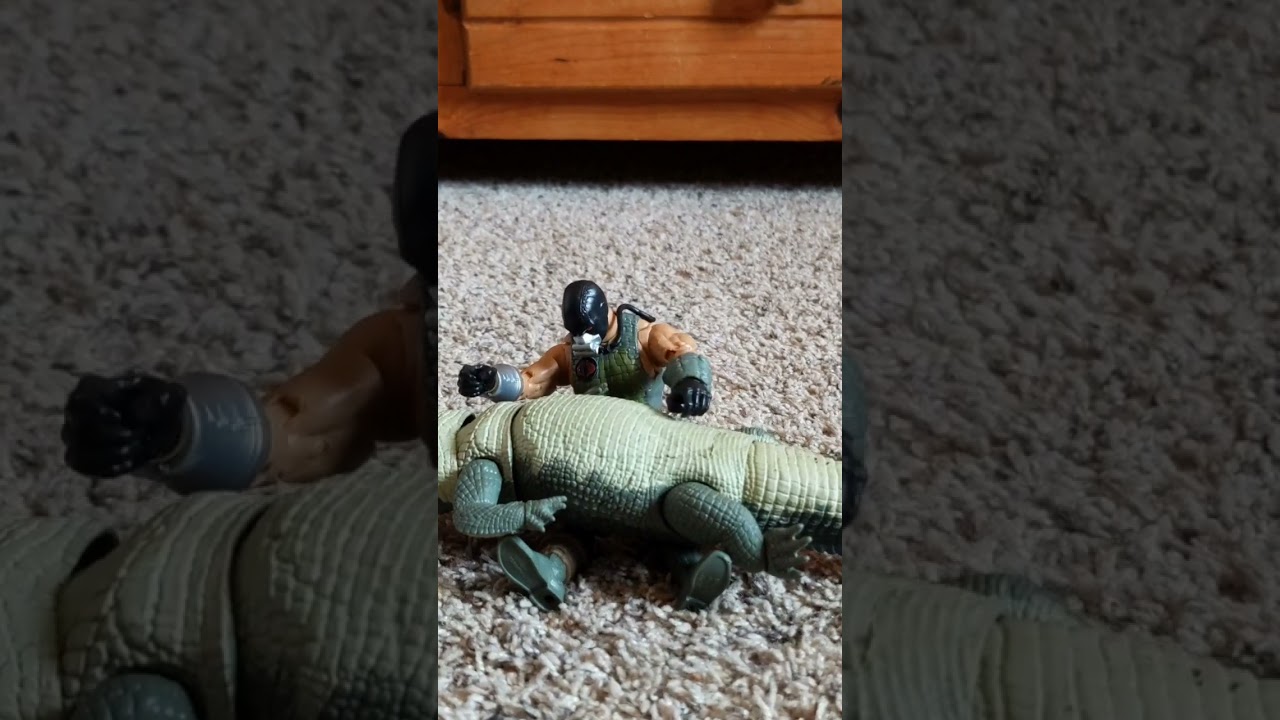 Gijoe crocmaster and croc reunite