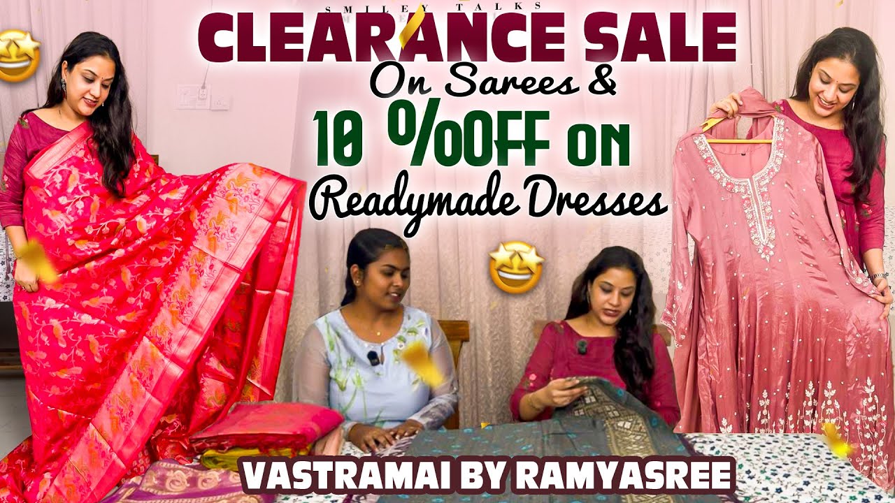 Clearance Sale Sarees & Dresses Collection | Vastramai By RamyaSree | Cost To Cost Sale | Festival