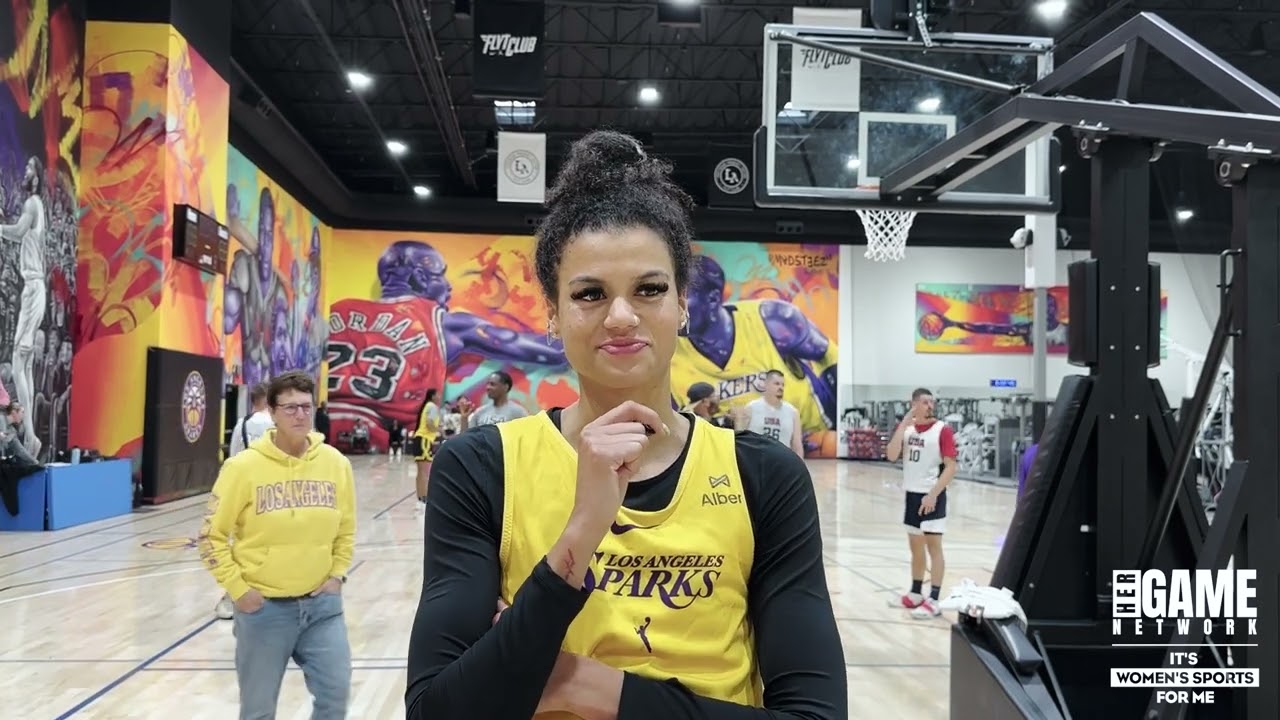 Training Camp Check-In with Rae Burrell | LA Sparks 2025