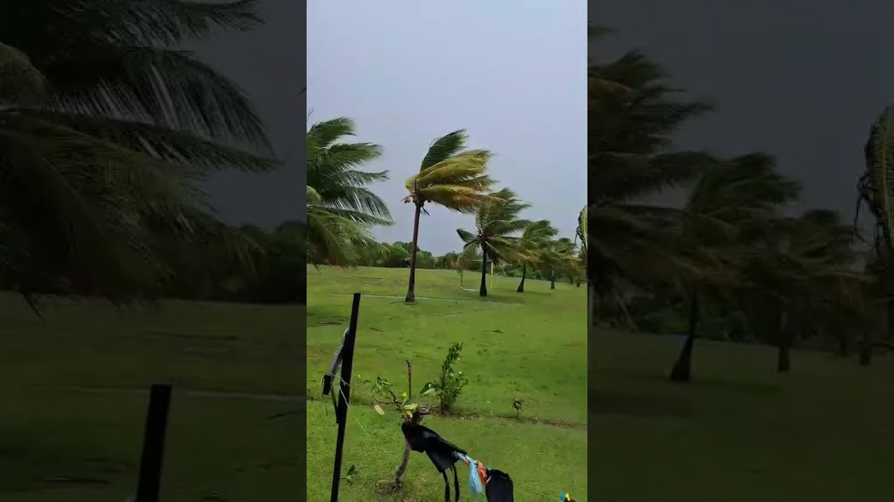 cyclone maila already hitting Woodlark Island