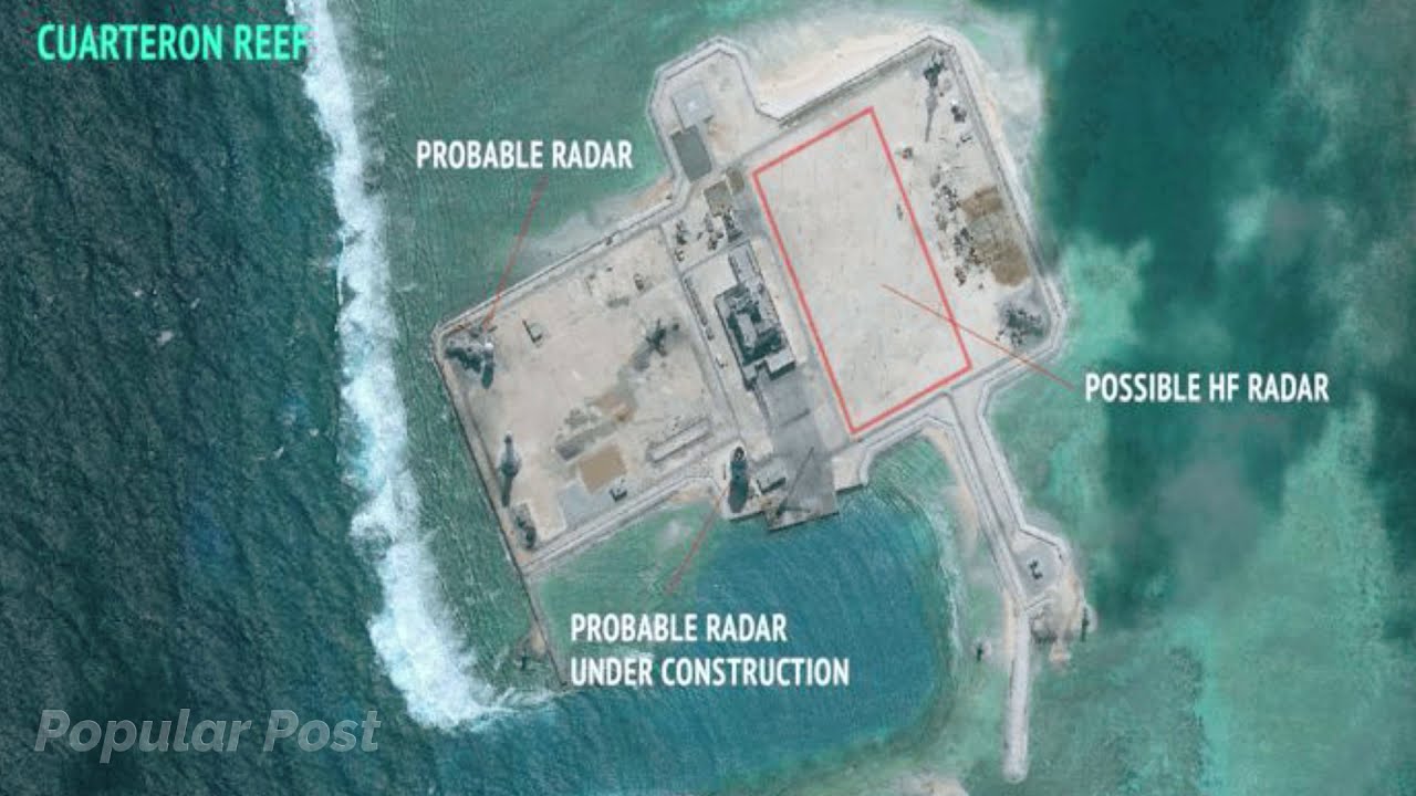 Satellite Images Show Building 'Full-Blown China Military Bases' on South China Sea