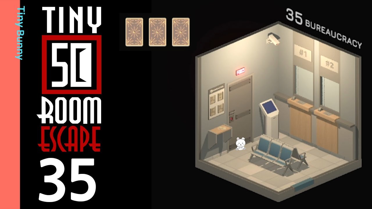 50 Tiny Room Escape 35 Bureaucracy Walkthrough (3 Cards)