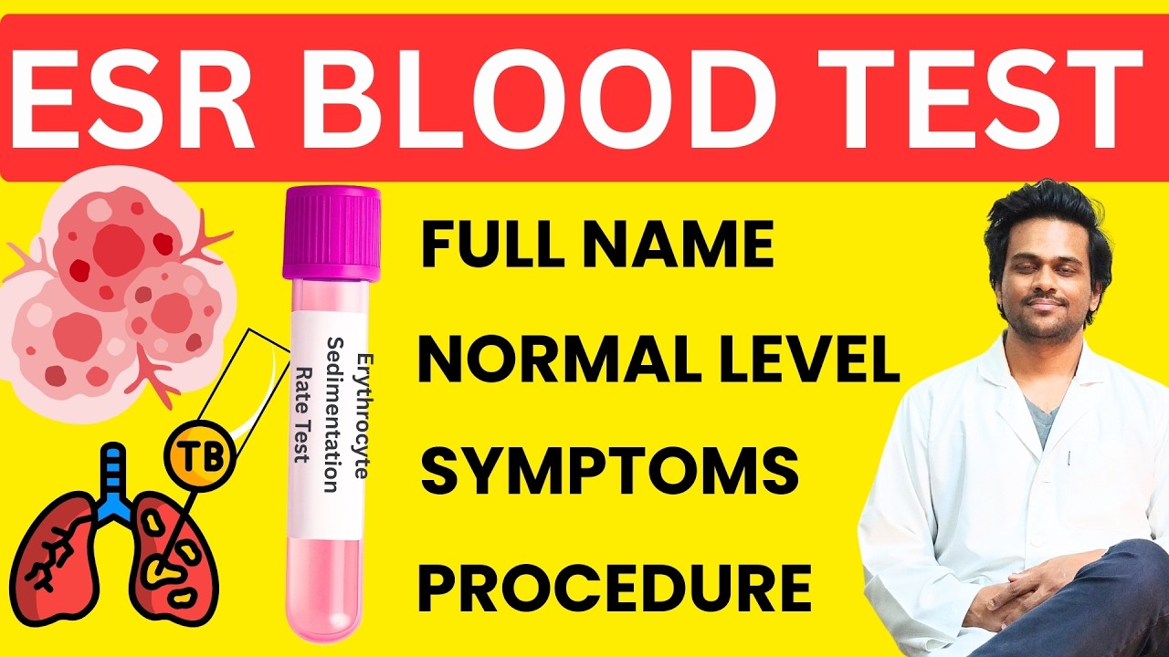ESR Test : Meaning, Normal Range, Procedure, Symptoms | Erythrocyte Sedimentation Rate Blood Test