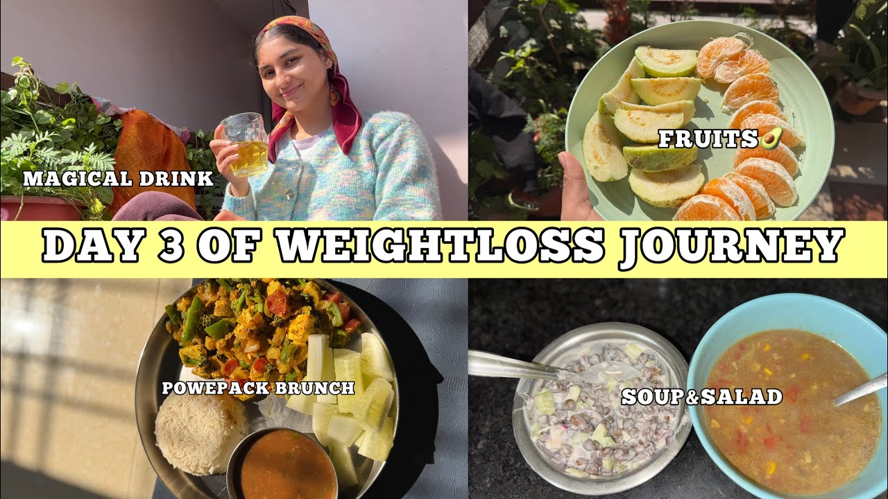 Day 3 of my weightloss journey🌭🥬 | Without Gym🏋️‍♀️