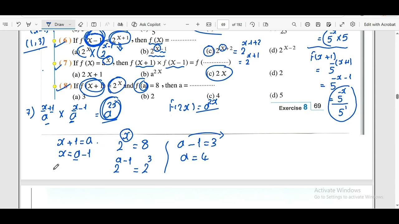 sec 2 exponential function