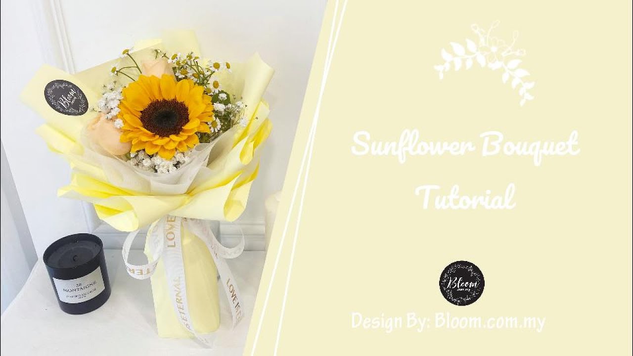 How to Wrap small Flower Bouquet || Flower Bouquet Tying & Wrapping Technique & Idea | 螺旋花腳手綁花束 花束包装