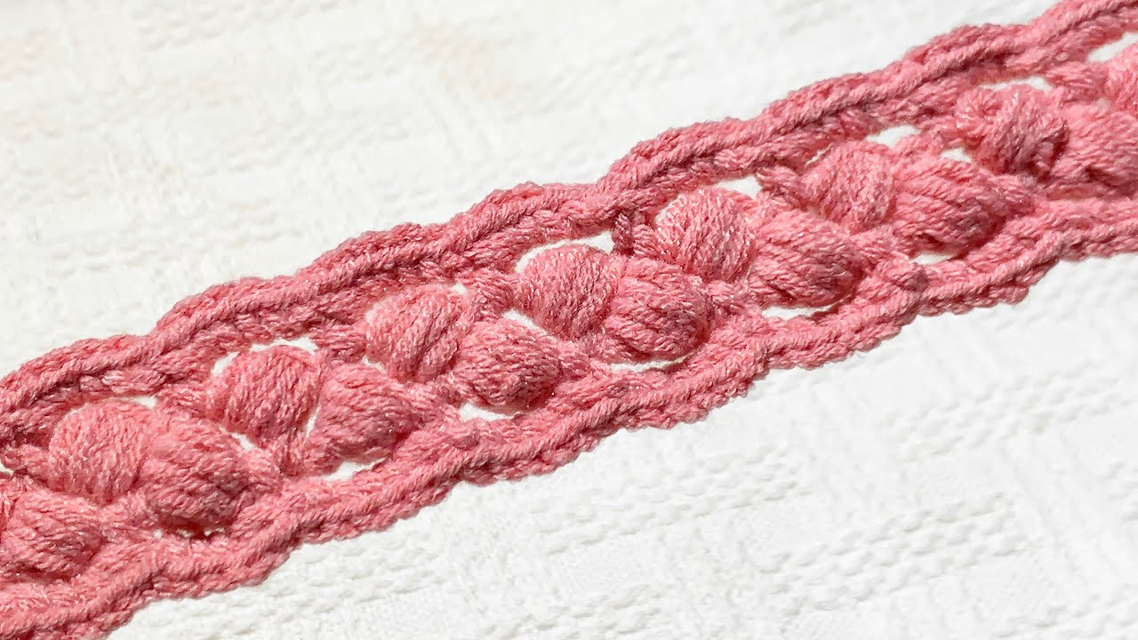 Puff Lace Ribbon Crochet Pattern Tutorial Knitting Clothing Decor