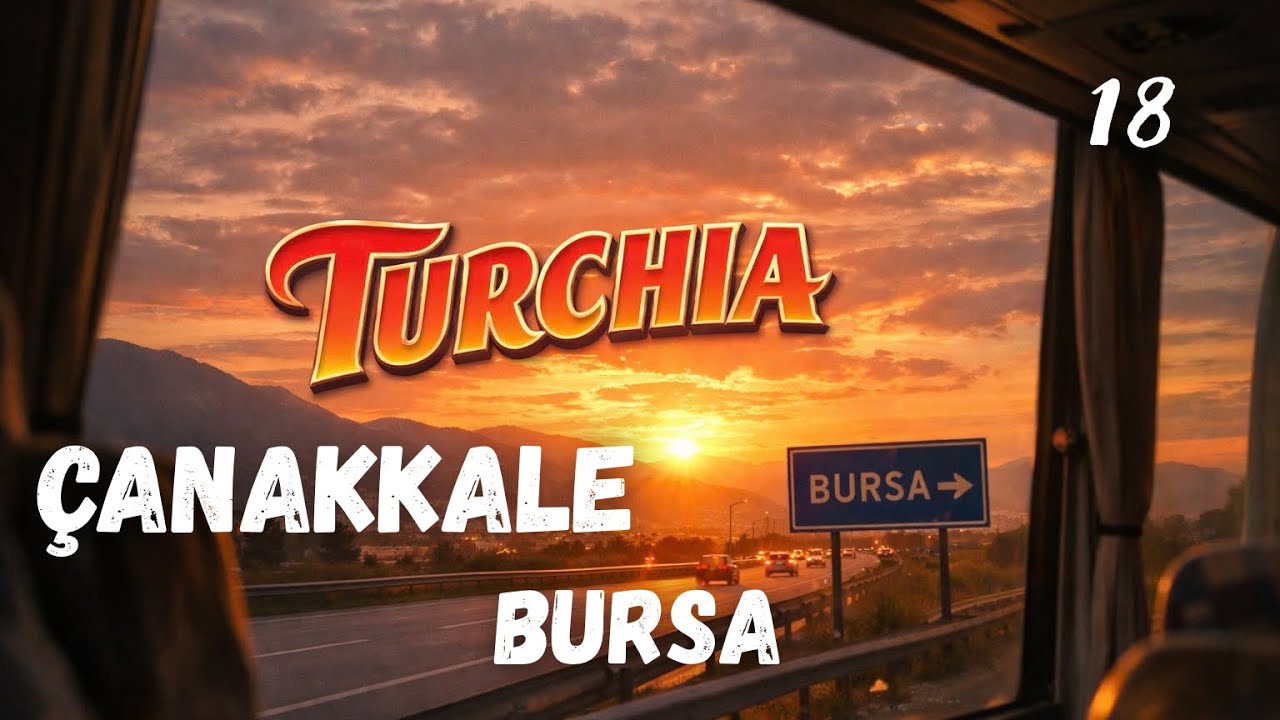 TURCHIA (parte 18) ritorno a Çanakkale - viaggio direzione BURSA. Muradiye Complex tombs #turkey