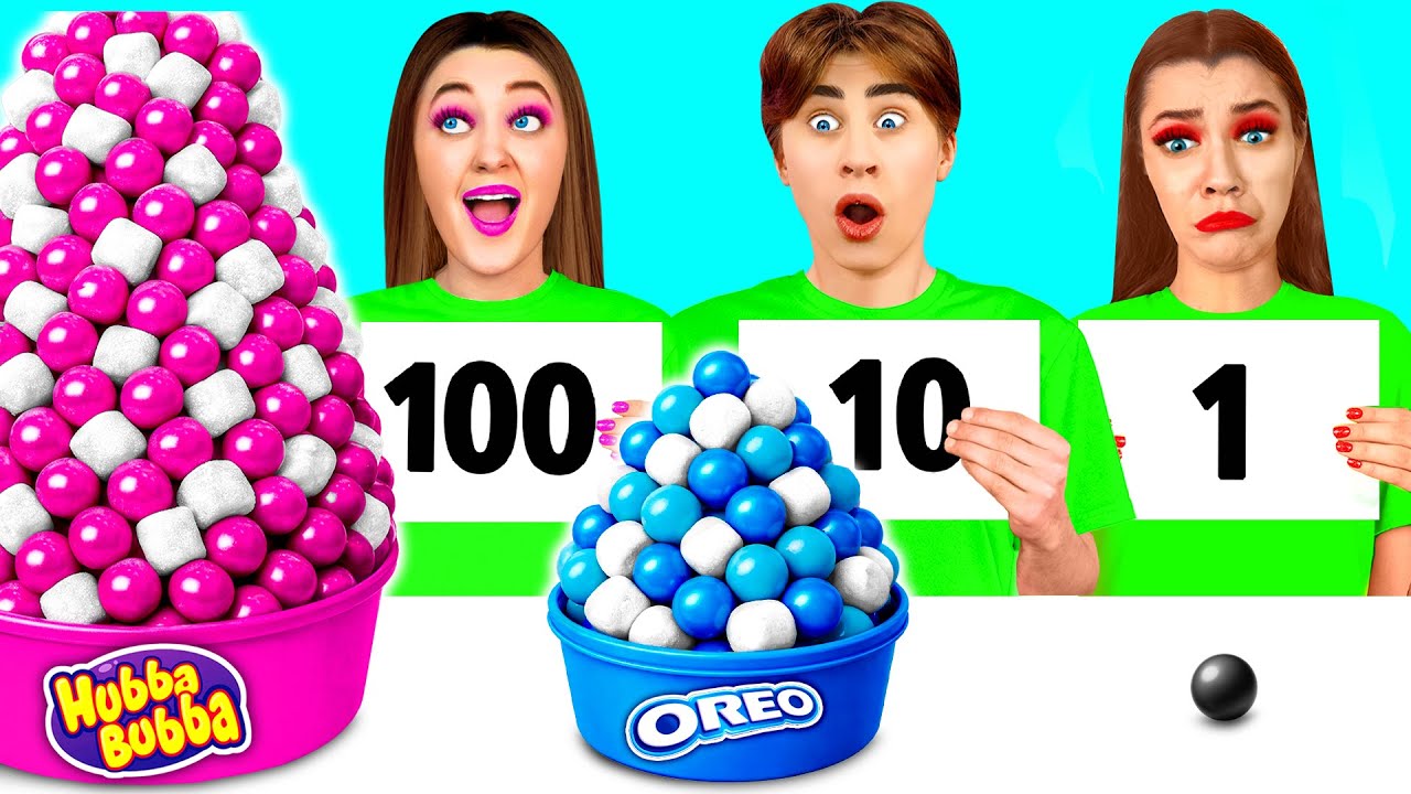 100 Слоев Еды Челлендж | Забавная Кулинарная Битва от CRAFTooNS Challenge