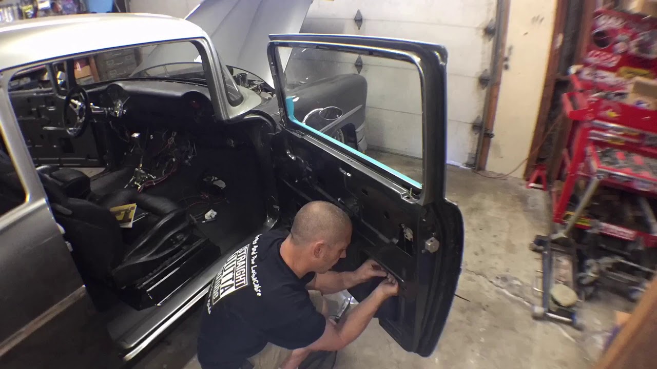 Installing felt window guides and channel